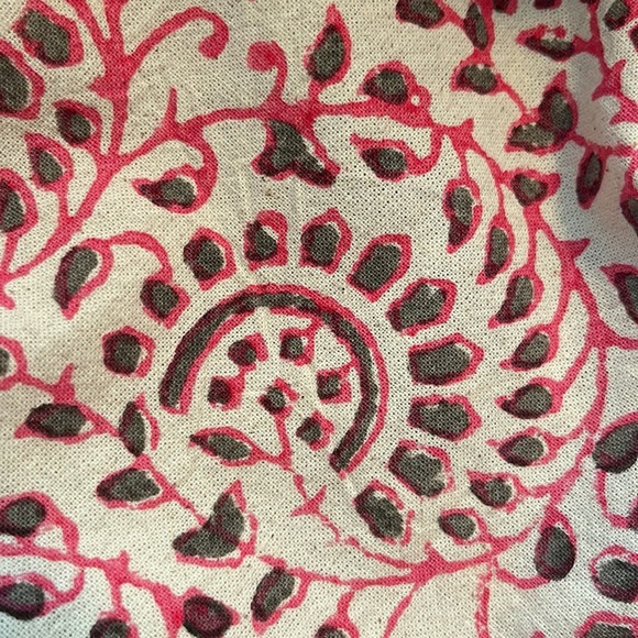 Hand block Printed table clothe, cotton, stables on Kira, airy designs tasseled - Picture 10 of 15